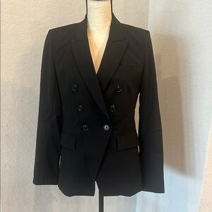 Veronica Beard Black Double-Breasted Blazer